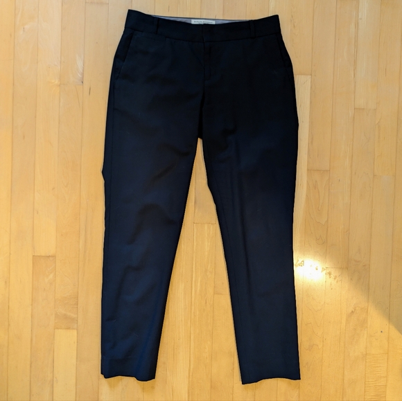 Banana Republic Logan fit black wool mix stretch pant size 2. - Picture 2 of 6